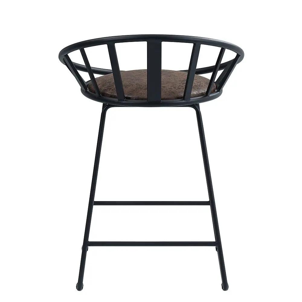 Zudora - Counter Height Chair (Set of 2) - Synthetic Leather & Black by Unique Piece Furniture
