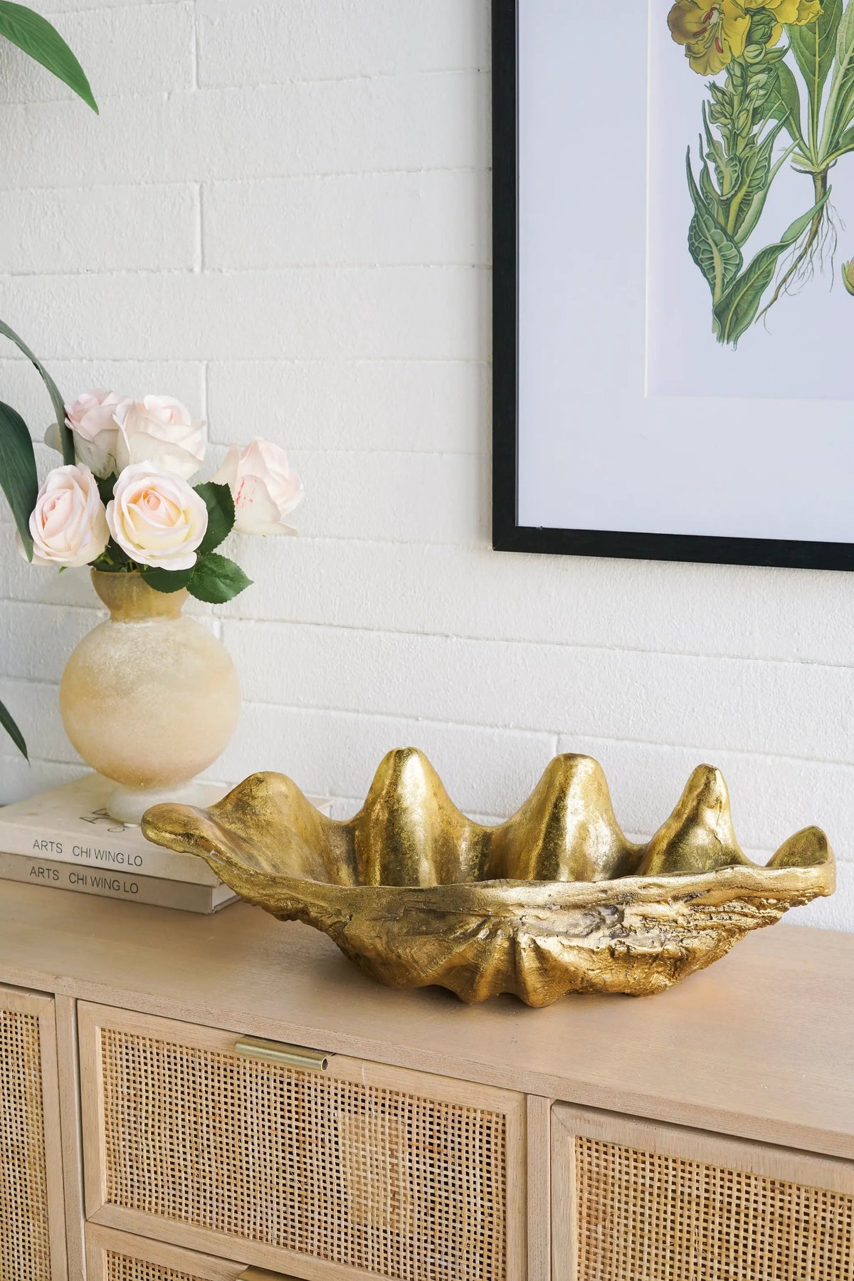 19.7x10.6x5.5" Decorative Shell Bowl by HouseOfZazla