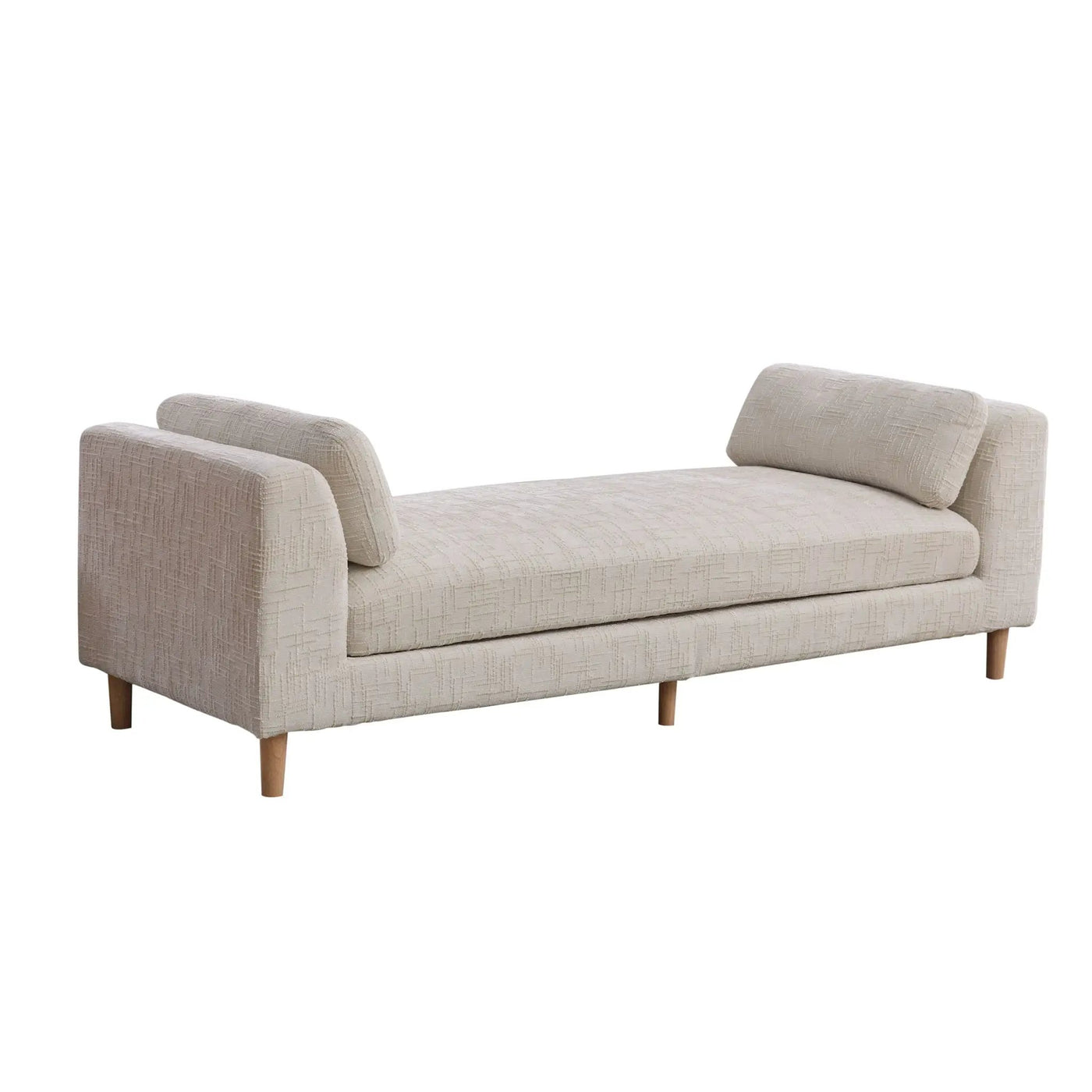 Modern Upholstered End Of Bed Bench With Armrests by Unique Piece Furniture