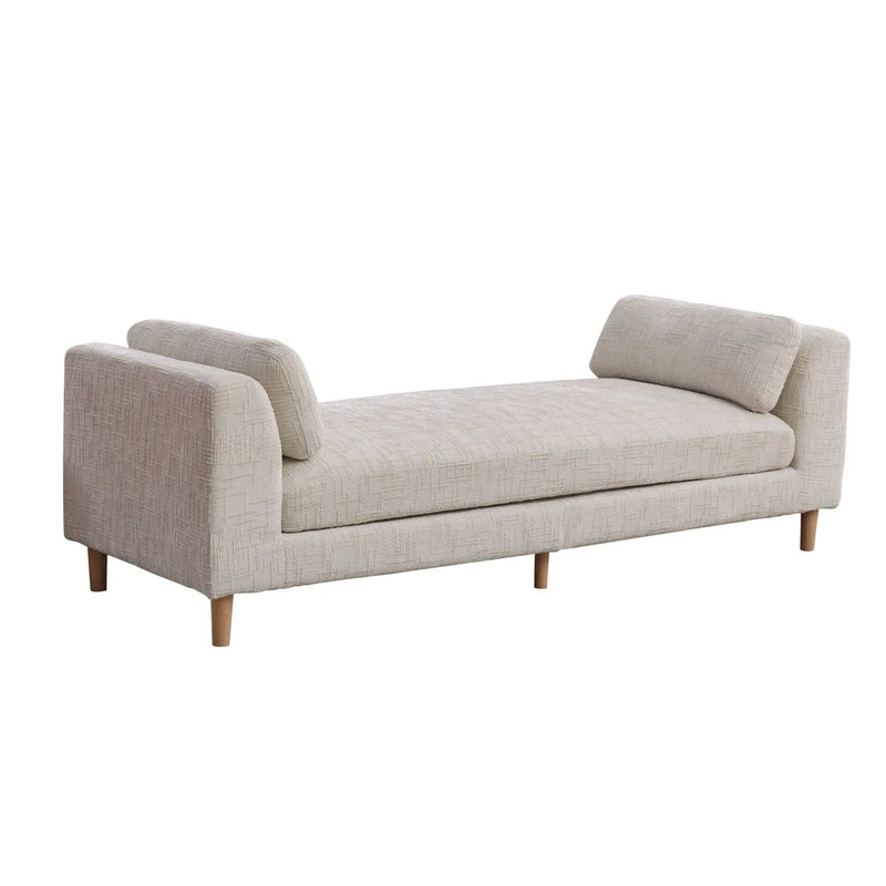 Modern Upholstered End Of Bed Bench With Armrests by Unique Piece Furniture