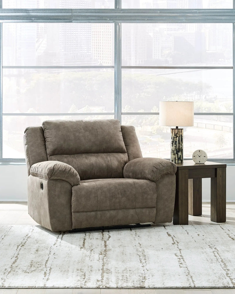 Laresview - Zero Wall Wide Seat Recliner - Fossil by Unique Piece Furniture