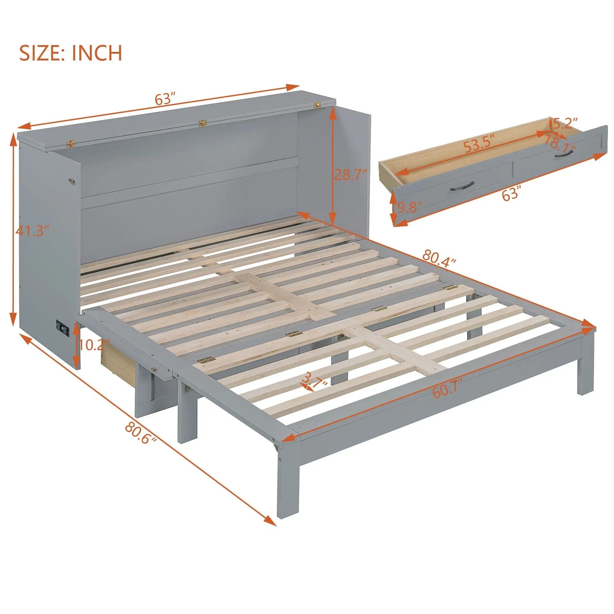Murphy Bed With Large Drawers by HouseOfZazla