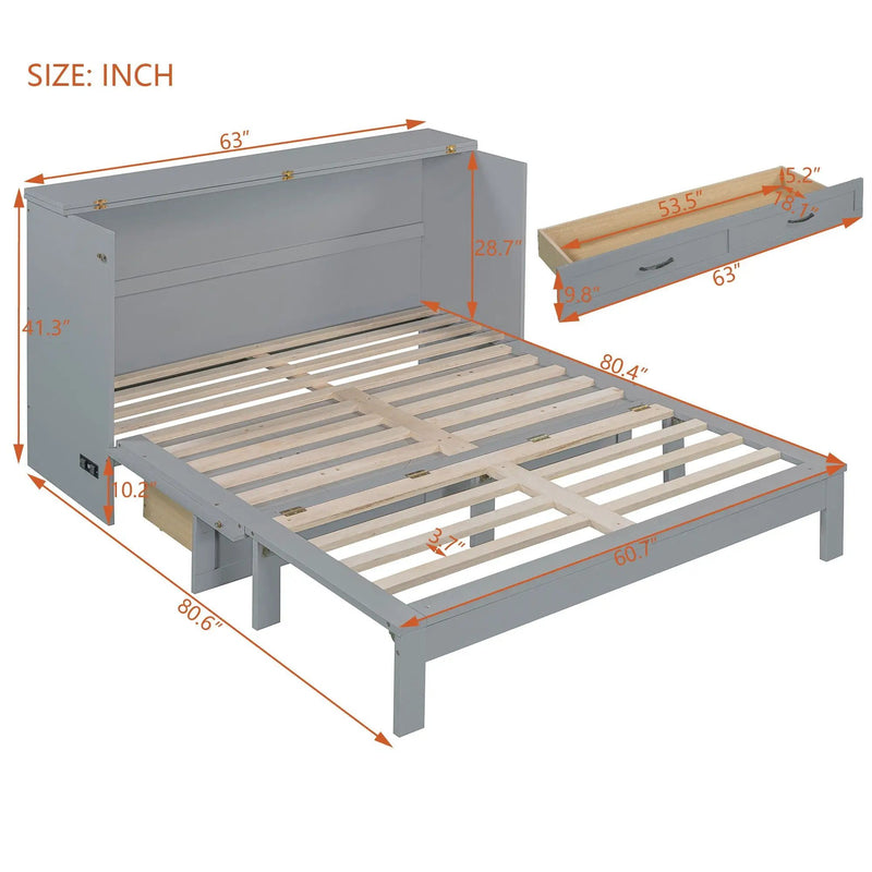 Murphy Bed With Large Drawers by HouseOfZazla