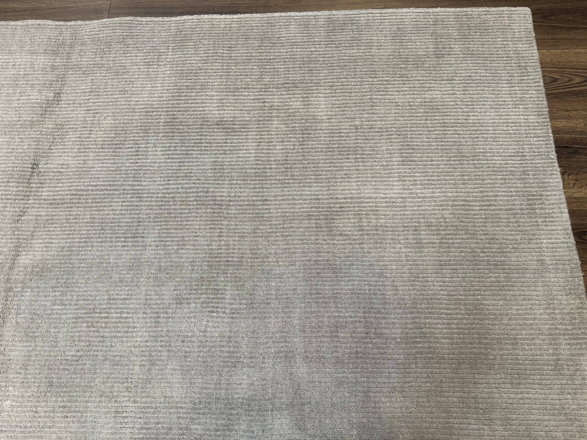 Tibetan Rug 8x10 Taupe Handmade Wool Modern Contemporary Carpet by Jewel Rugs