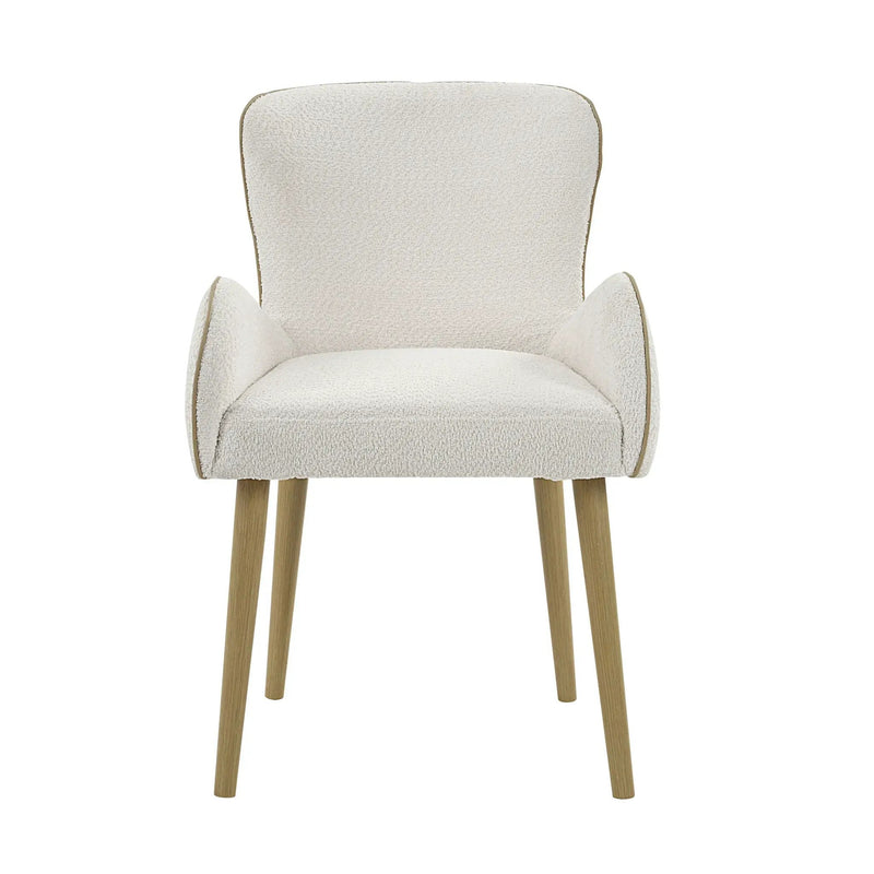 Qwin - Boucle Side Chair (Set of 2) - Beige by Unique Piece Furniture