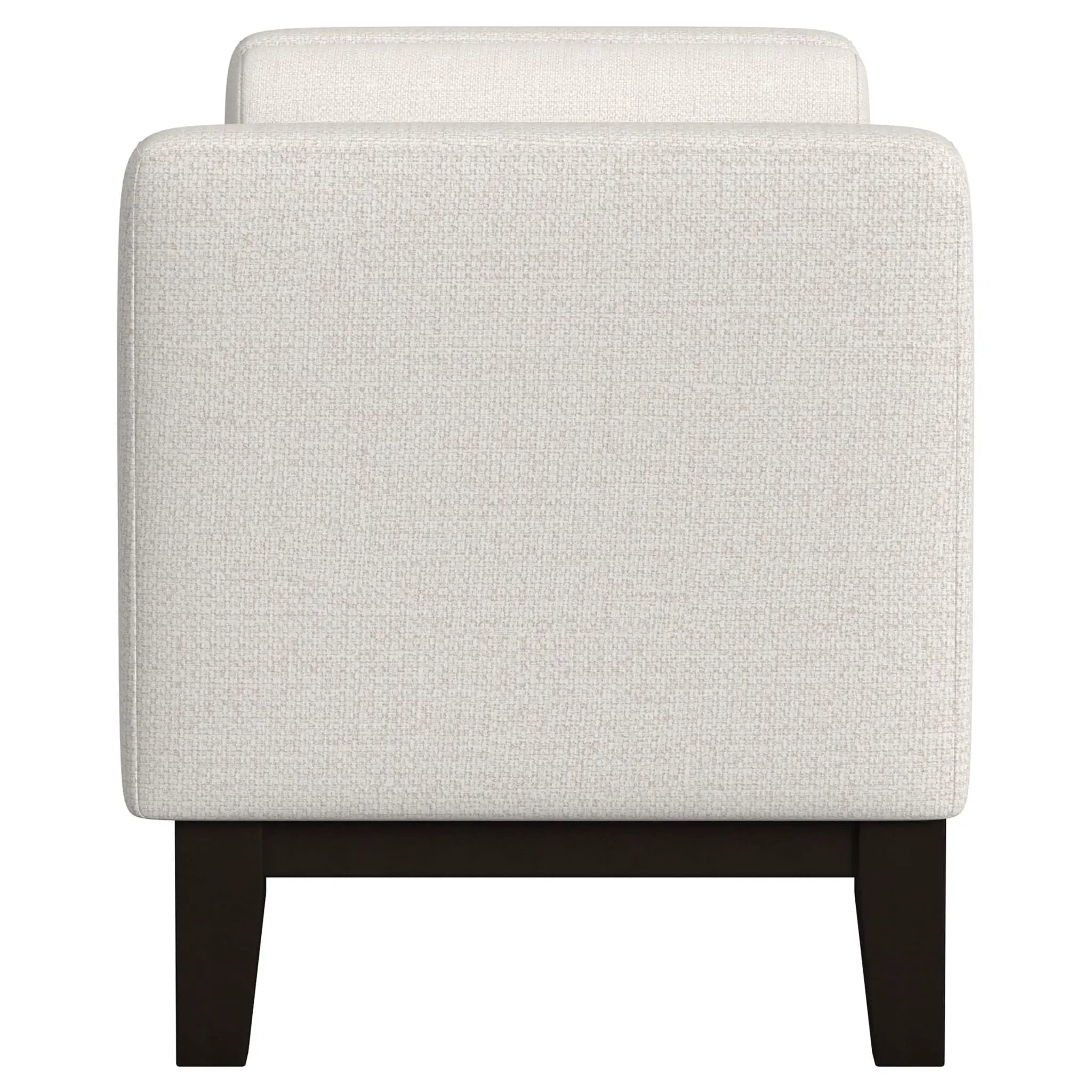 Thomas - Raised Arm Accent Bench - Ivory