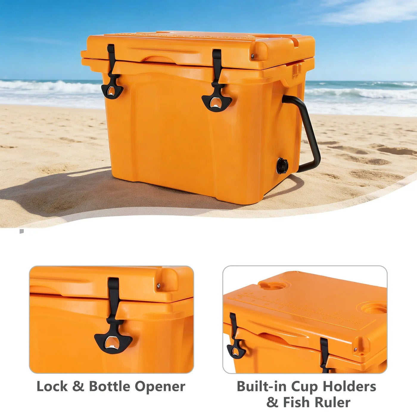 25QT Portable Cooler with Extended Ice Retention by HouseOfZazla