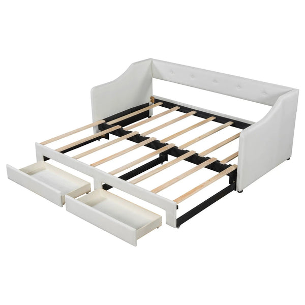 Upholstered Daybed With 2 Drawers