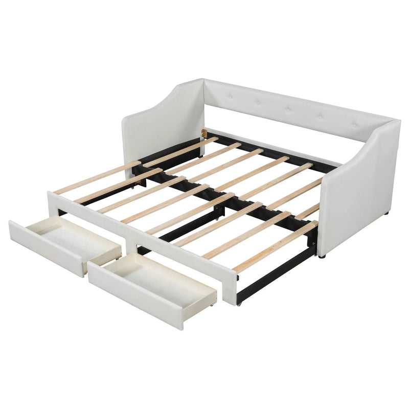 Upholstered Daybed With 2 Drawers by HouseOfZazla