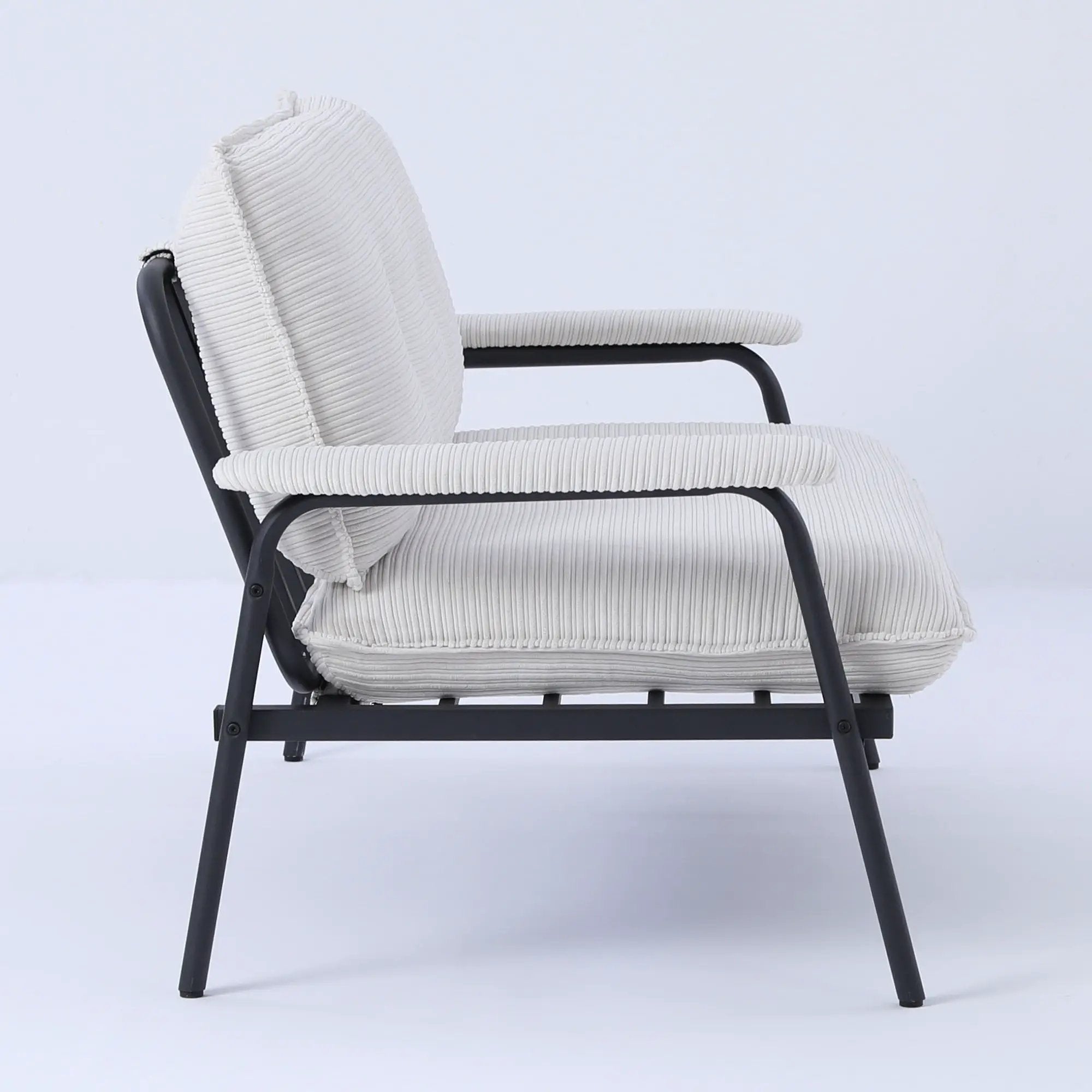 Modern Metal Frame Sofa With Sponge Filling For Compact Spaces And Versatile Use