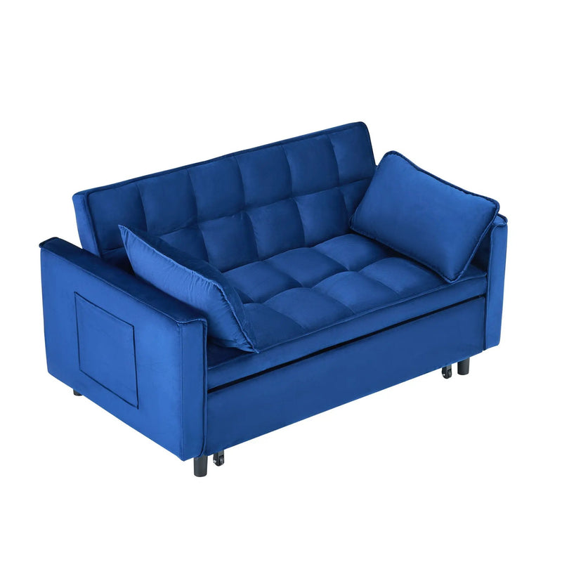 Sofa Bed With Pockets, 3 In 1 Convertible For Living Room by Unique Piece Furniture