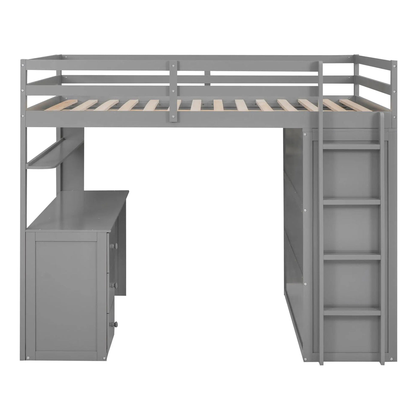 Loft Bed With Drawers, Desk, And Wardrobe by Unique Piece Furniture