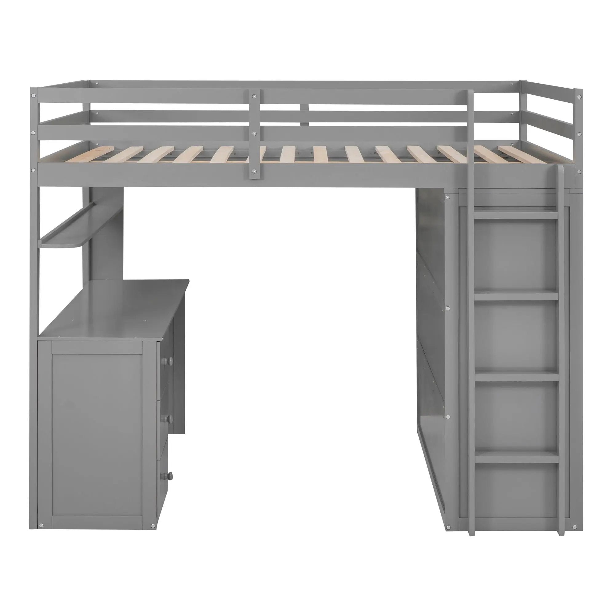 Loft Bed With Drawers, Desk, And Wardrobe by Unique Piece Furniture