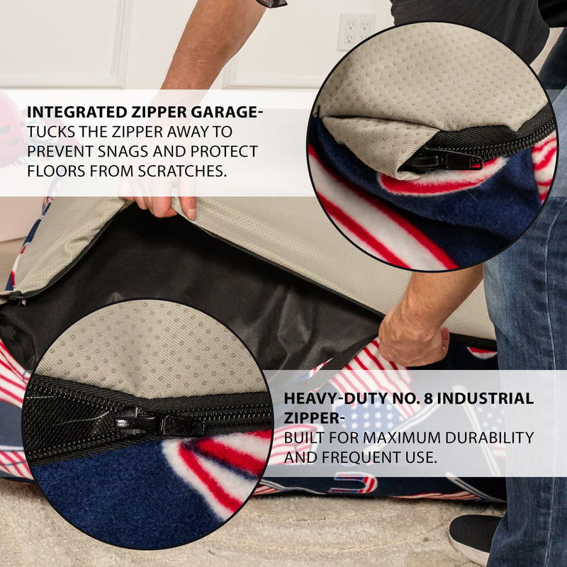 Sensory Crash Pad for Kids & Adults – Removable Washable Fleece Cover by HouseOfZazla