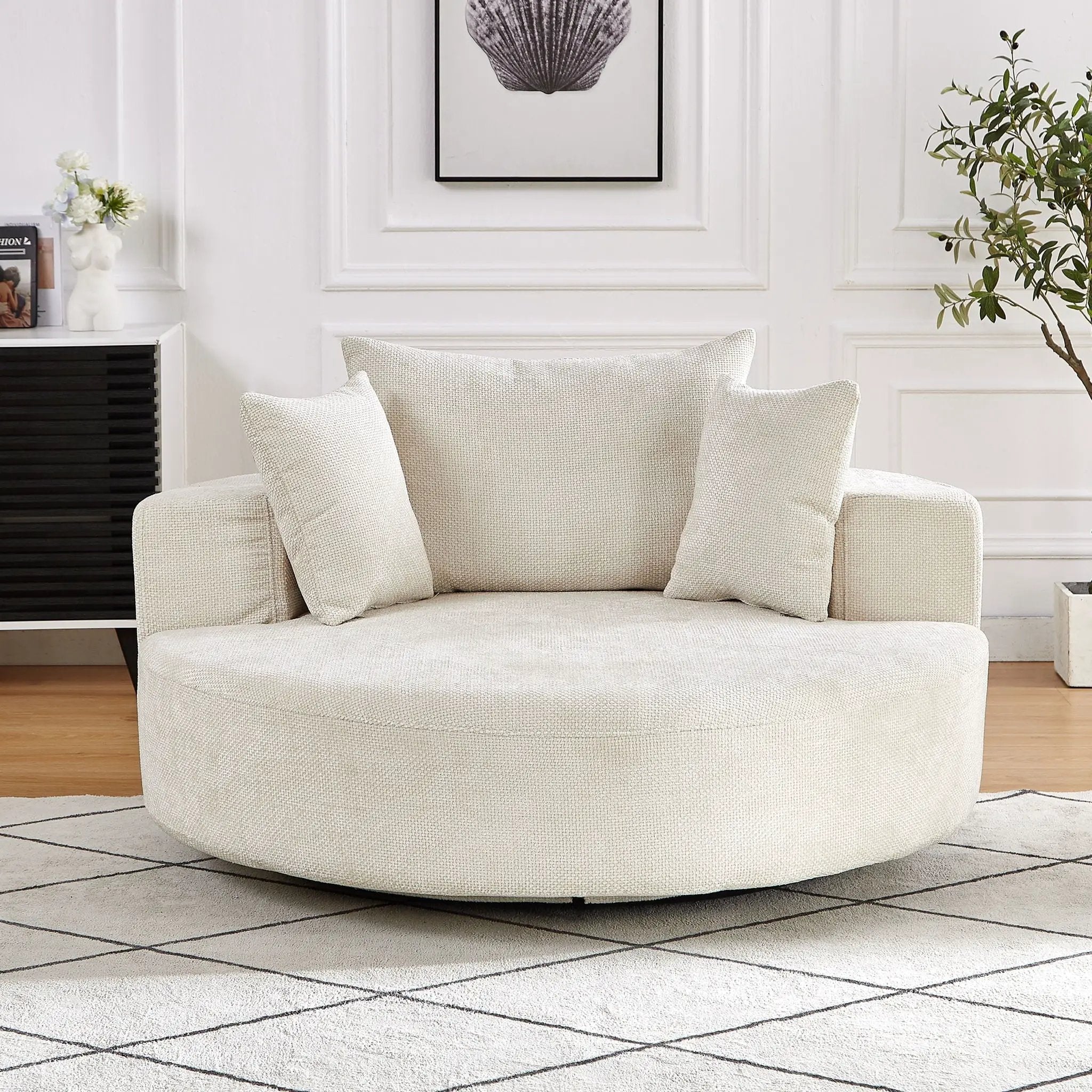 Swivel Chair With Rotating Base For Living Room by HouseOfZazla