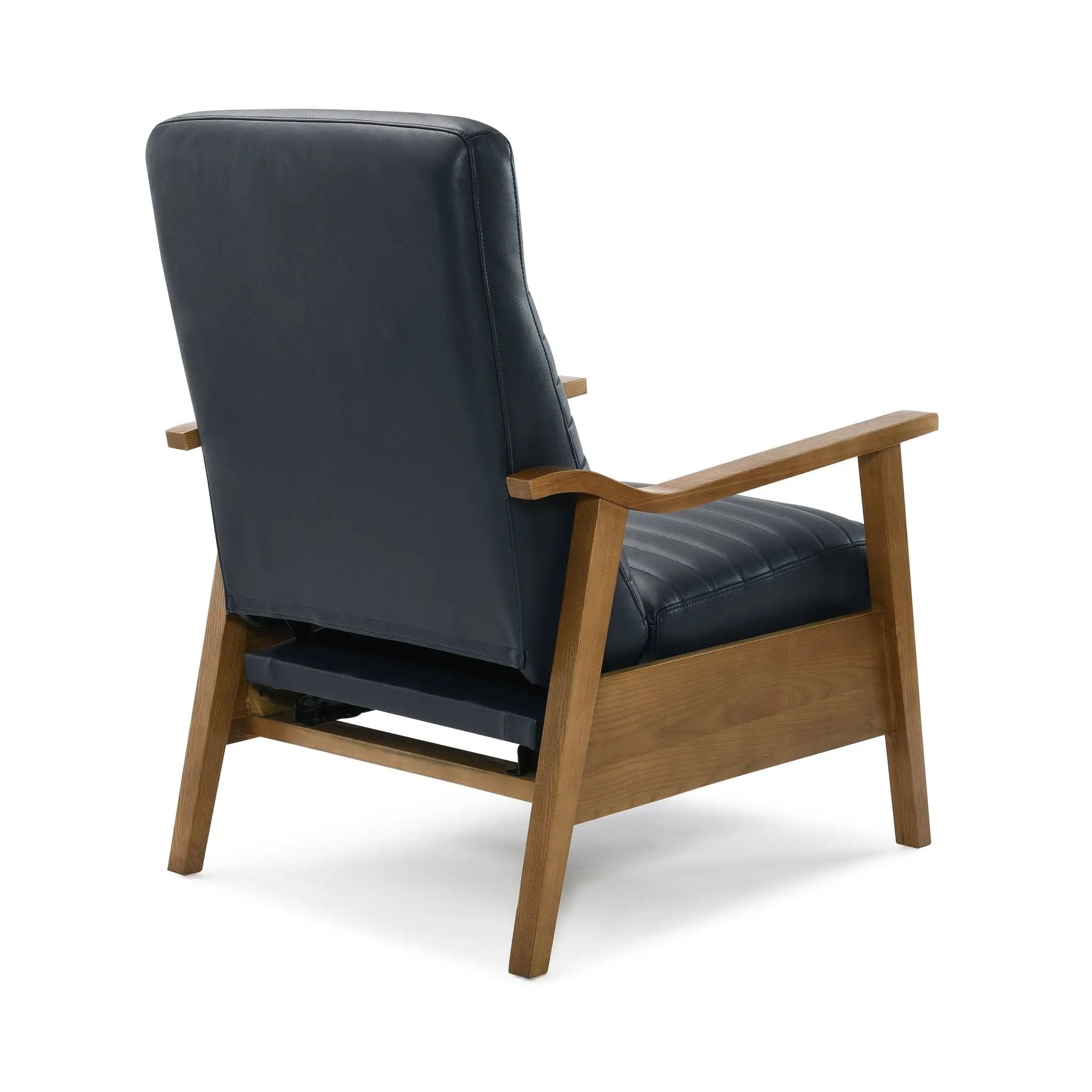 Asher - Modern Push Back Recliner With Wood Arms by Unique Piece Furniture