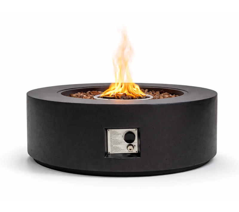 40' Round Outdoor Propane Fire Pit Table by HouseOfZazla