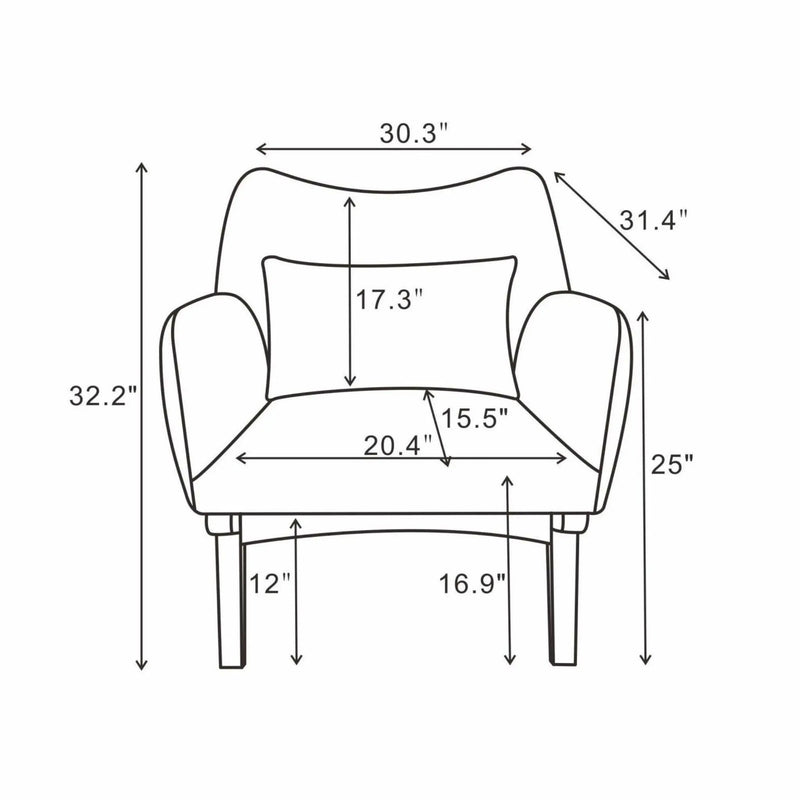 Brayden - Moder Armchair by HouseOfZazla