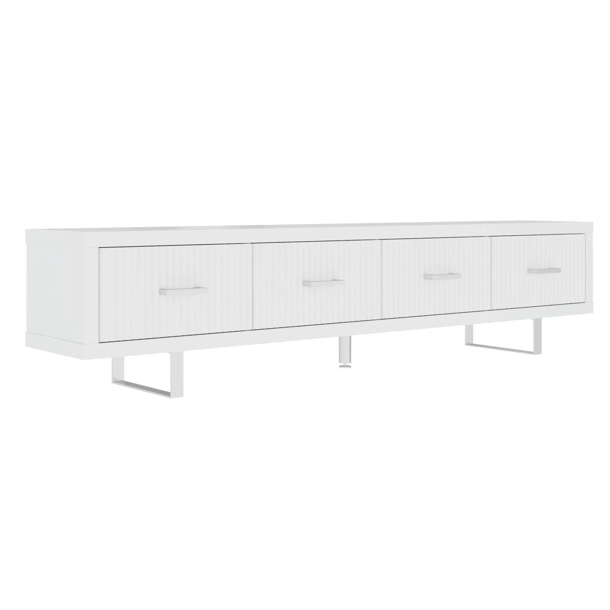 TV Stand With Slatted Drawers by Unique Piece Furniture