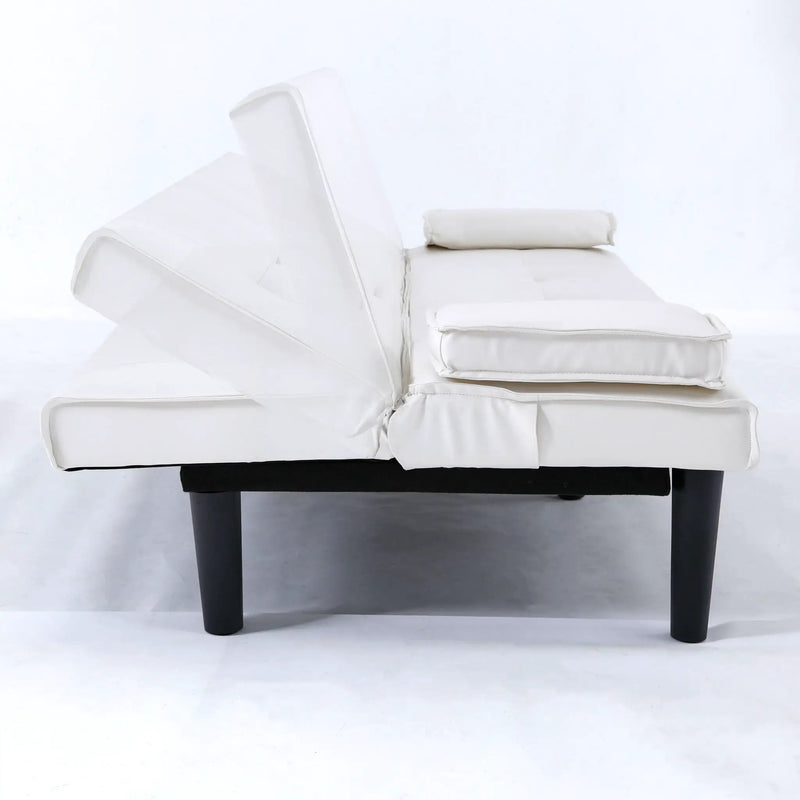 Sofa Bed With Foldable Design And Cup Holder by HouseOfZazla