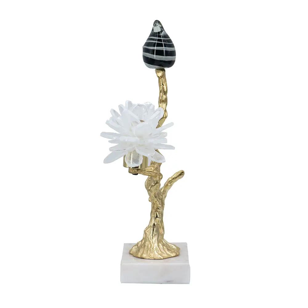 Aluminum Candle Holder With Marble Stand by HouseOfZazla