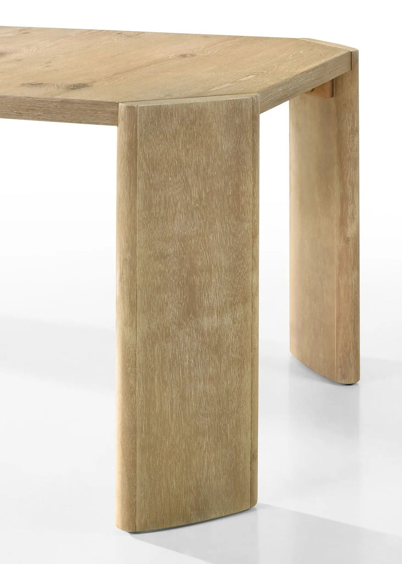 Magnus - 6 Piece Extendable Rectangular Dining Table Set With Dining Bench - Oak by HouseOfZazla