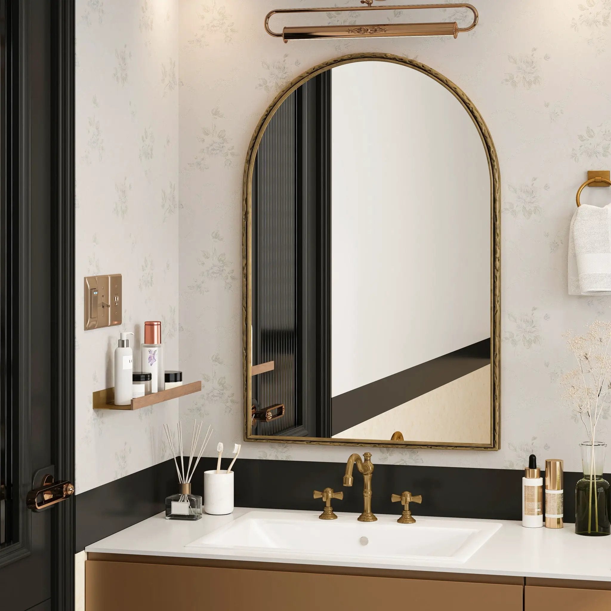 Arched Mirror With Shatterproof Glass by Unique Piece Furniture
