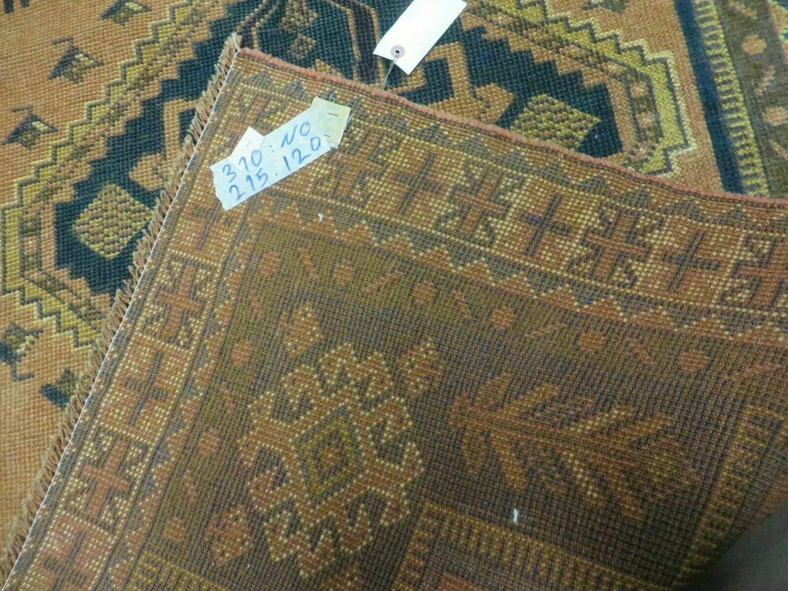 4' X 6' Antique Handmade Turkish Anatolian Wool Rug Camel Vegetable Dyes by Jewel Rugs