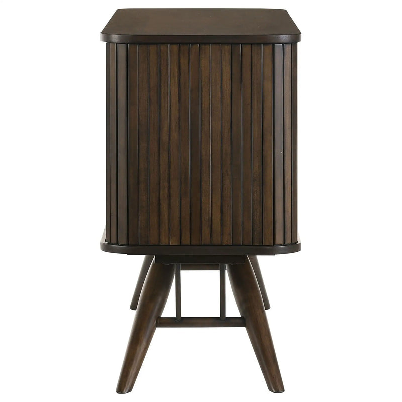 Wes 2-door Sideboard Buffet Storage Cabinet Dark Walnut by Unique Piece Furniture