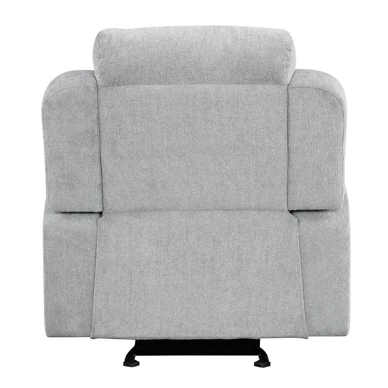 Galya - Motion Glider Recliner - Light Gray Chenille by Unique Piece Furniture