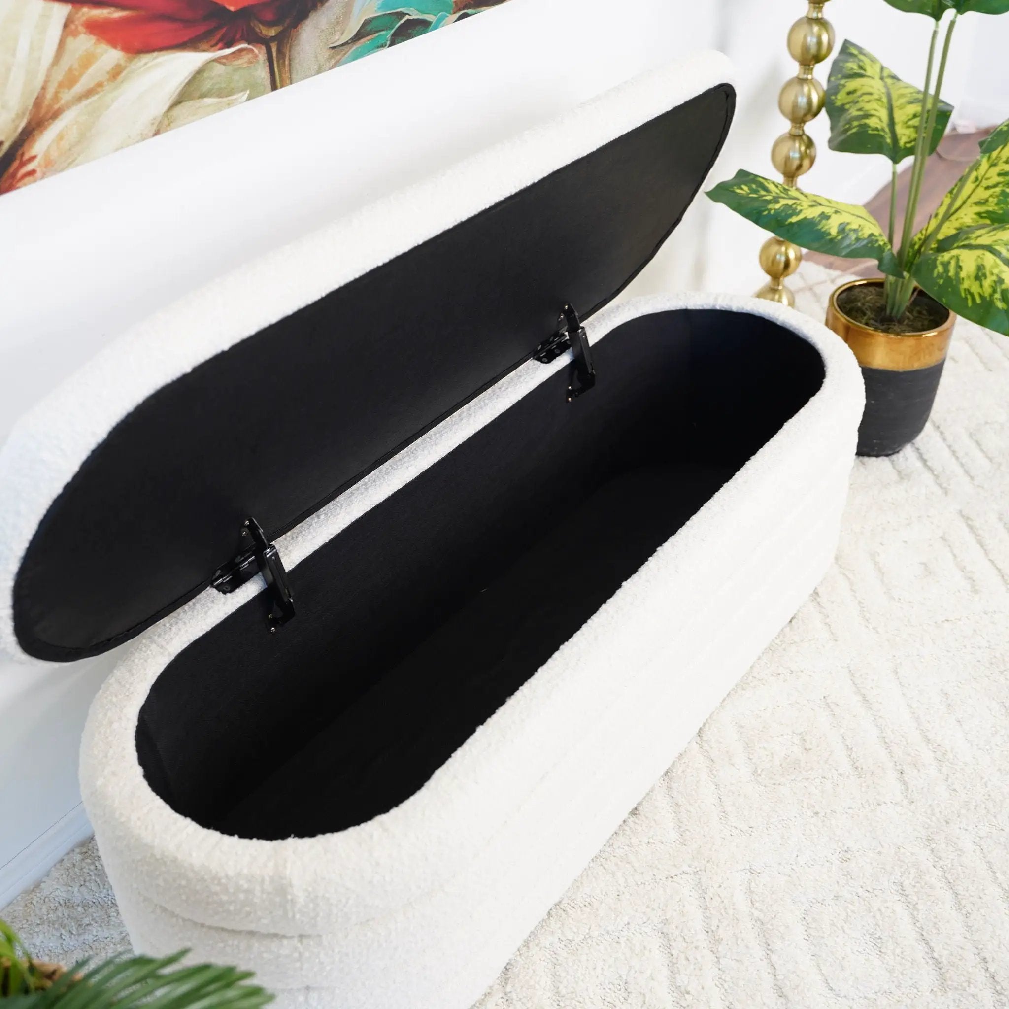 Cabana - Bench With Storage - Ivory by Unique Piece Furniture