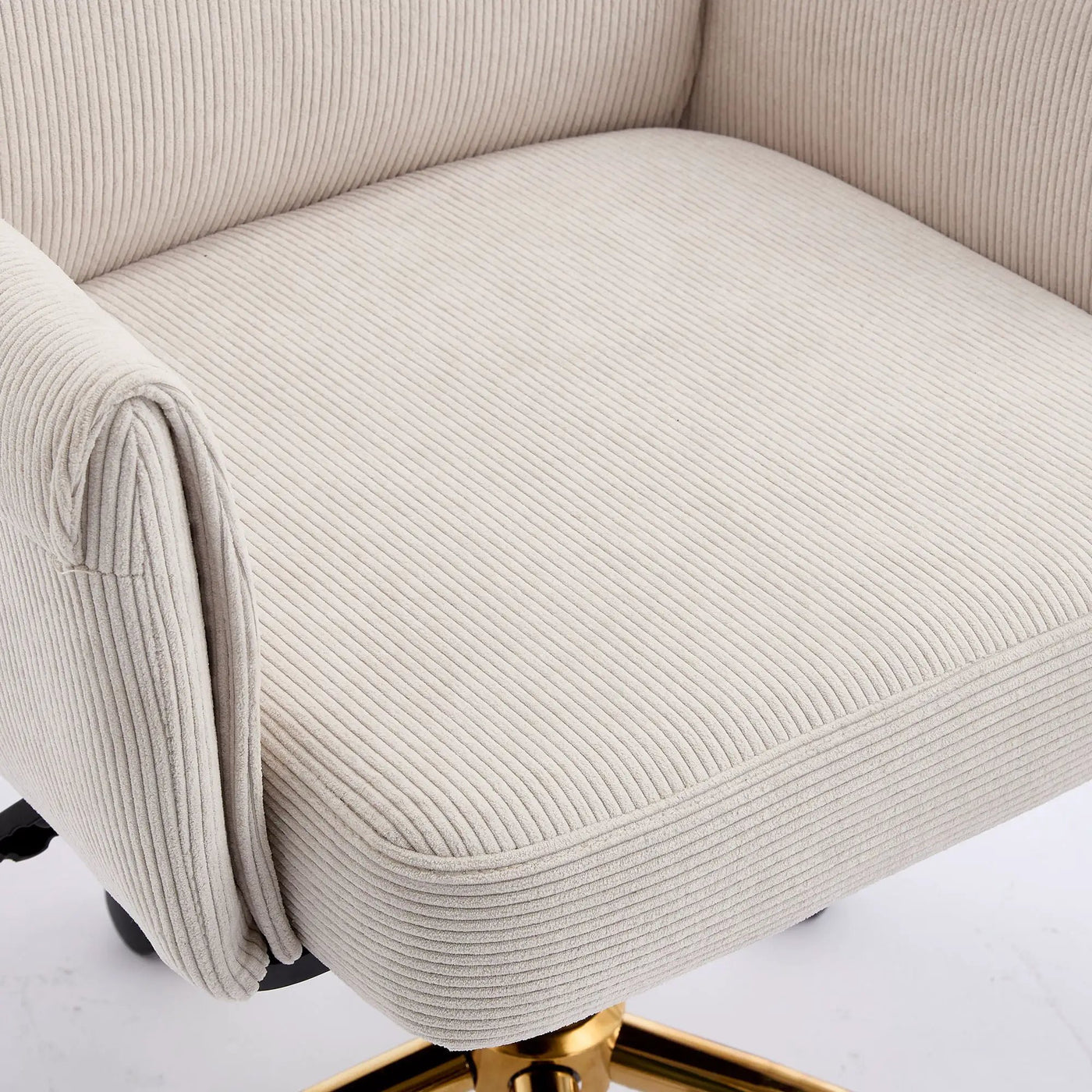 Ergonomic Mid-Back Office Chair With Striped Fabric by Unique Piece Furniture