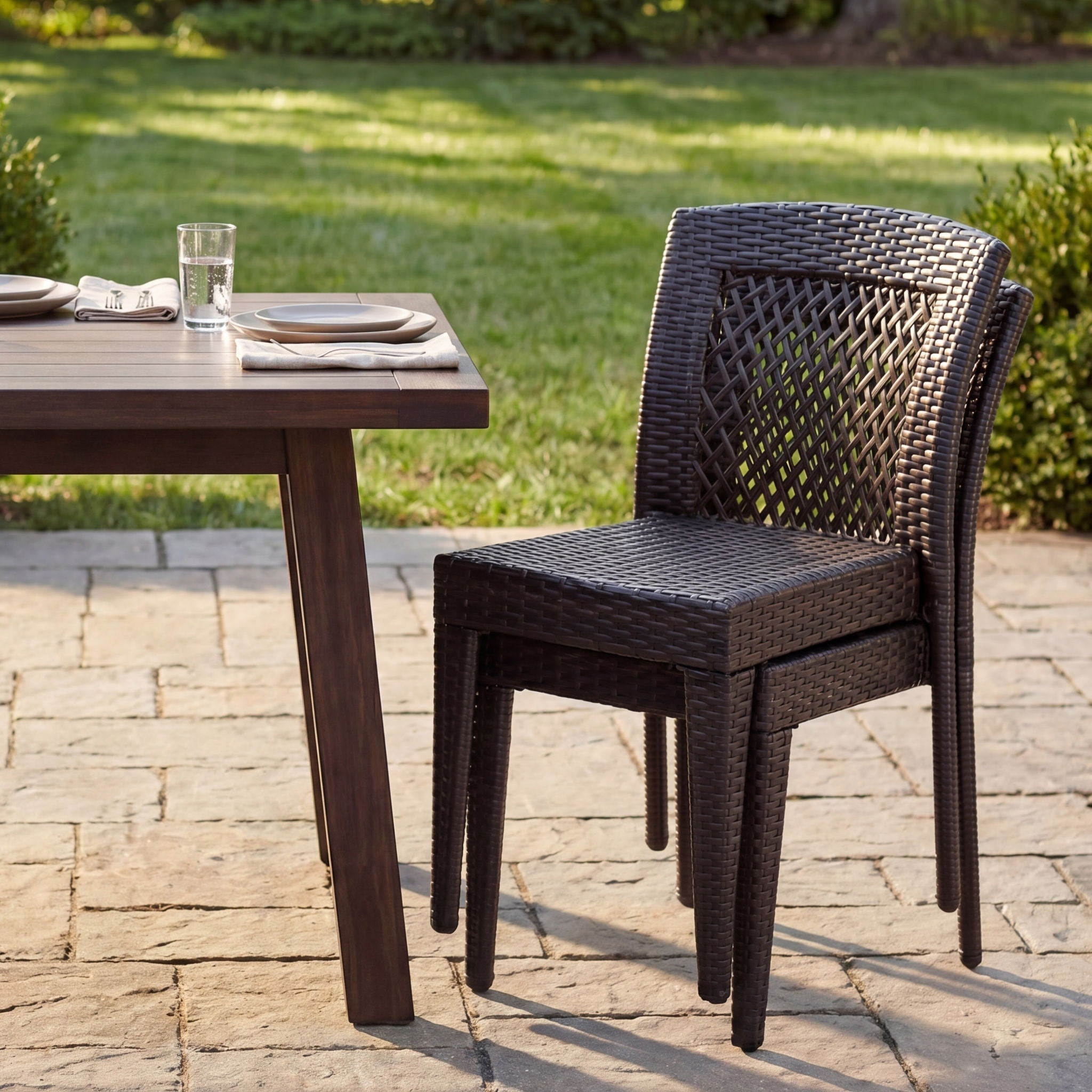 Outdoor Dining Stackable Chairs by HouseOfZazla