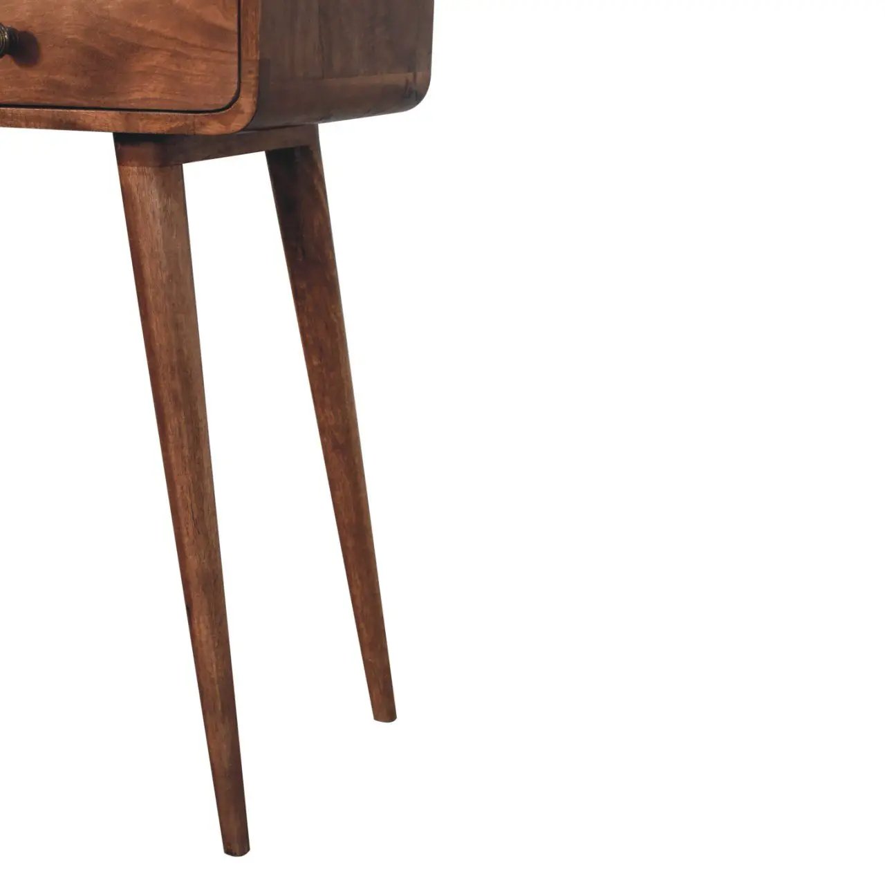 Solid Wood Curved Console Table by HouseOfZazla