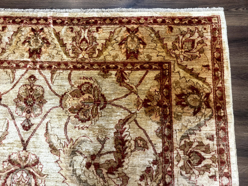 Indian Mahal Rug 7x9, Traditional Wool Carpet by Jewel Rugs