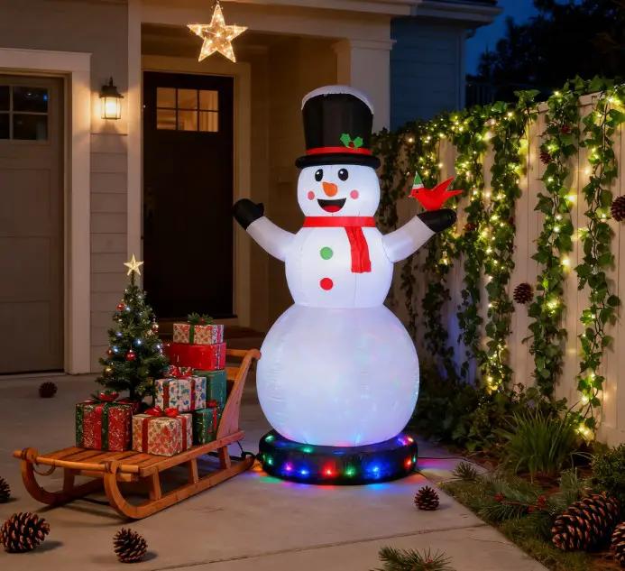 Giant Inflatable Christmas Snowman by HouseOfZazla