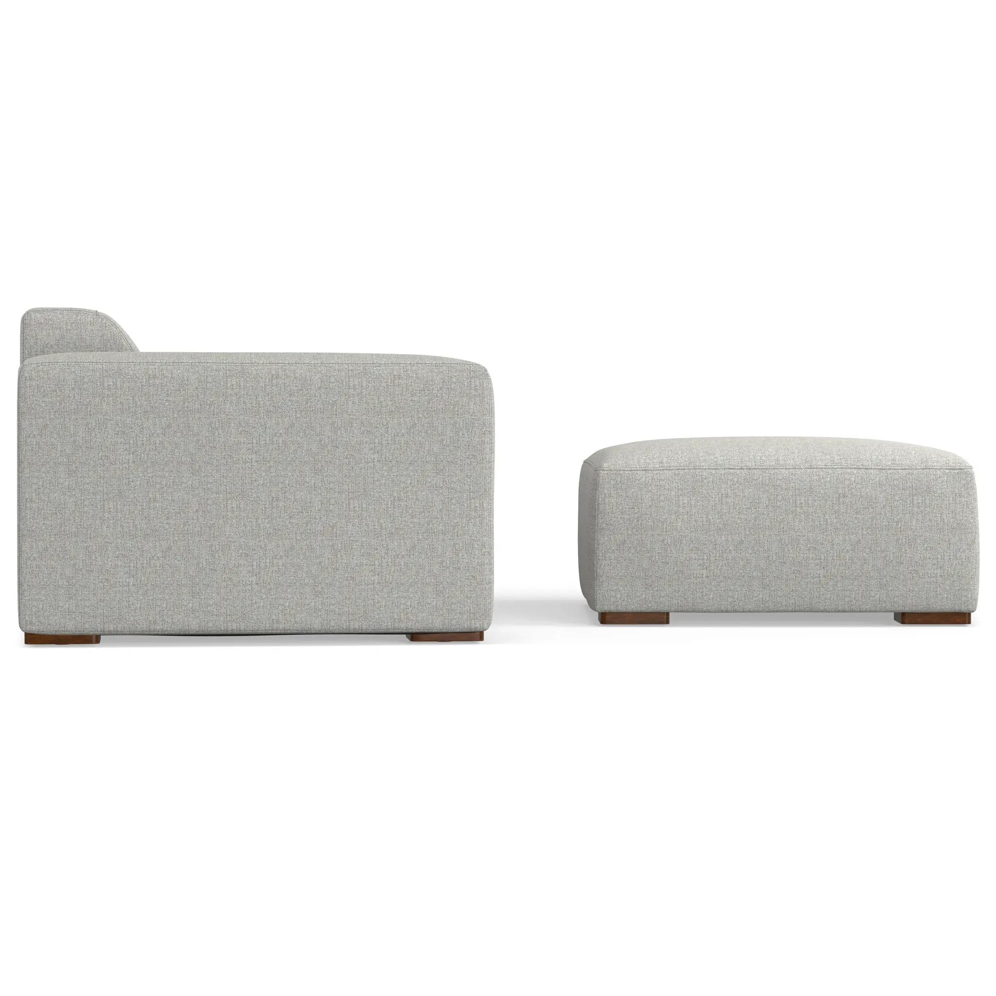 Rex - Handcrafted Sectional Sofa And Ottoman by HouseOfZazla