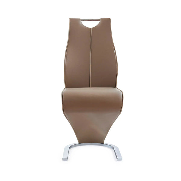 Tony - Dining Chairs (Set of 2) - Brown / Beige