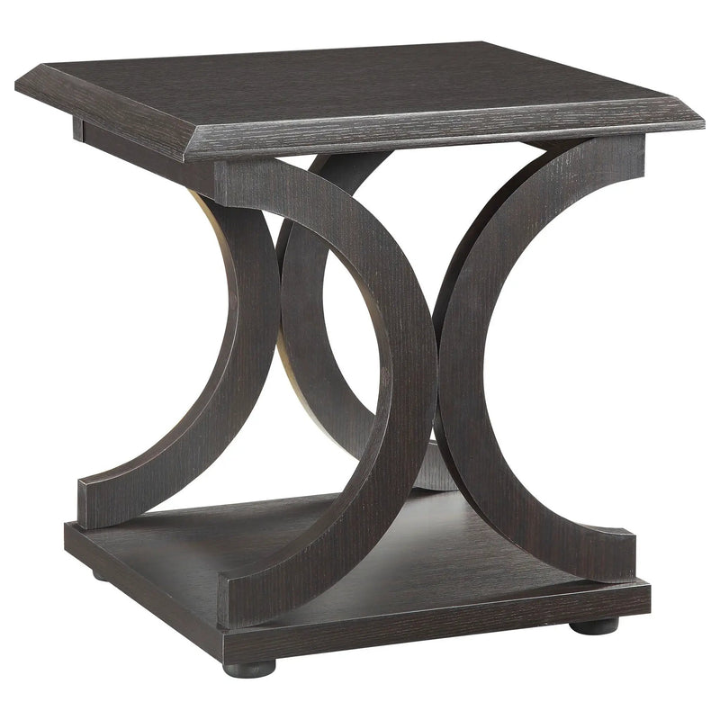 Monticello - 2 Piece Coffee And End Table Set - Cappuccino by HouseOfZazla