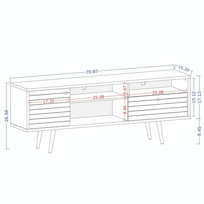 Liberty - 71" TV Stand by HouseOfZazla