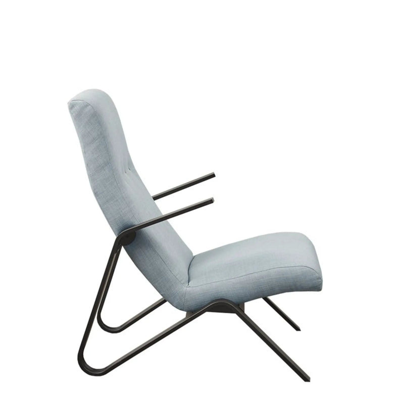 Manhattan - Accent Chair With High Back Support - Light Blue by HouseOfZazla