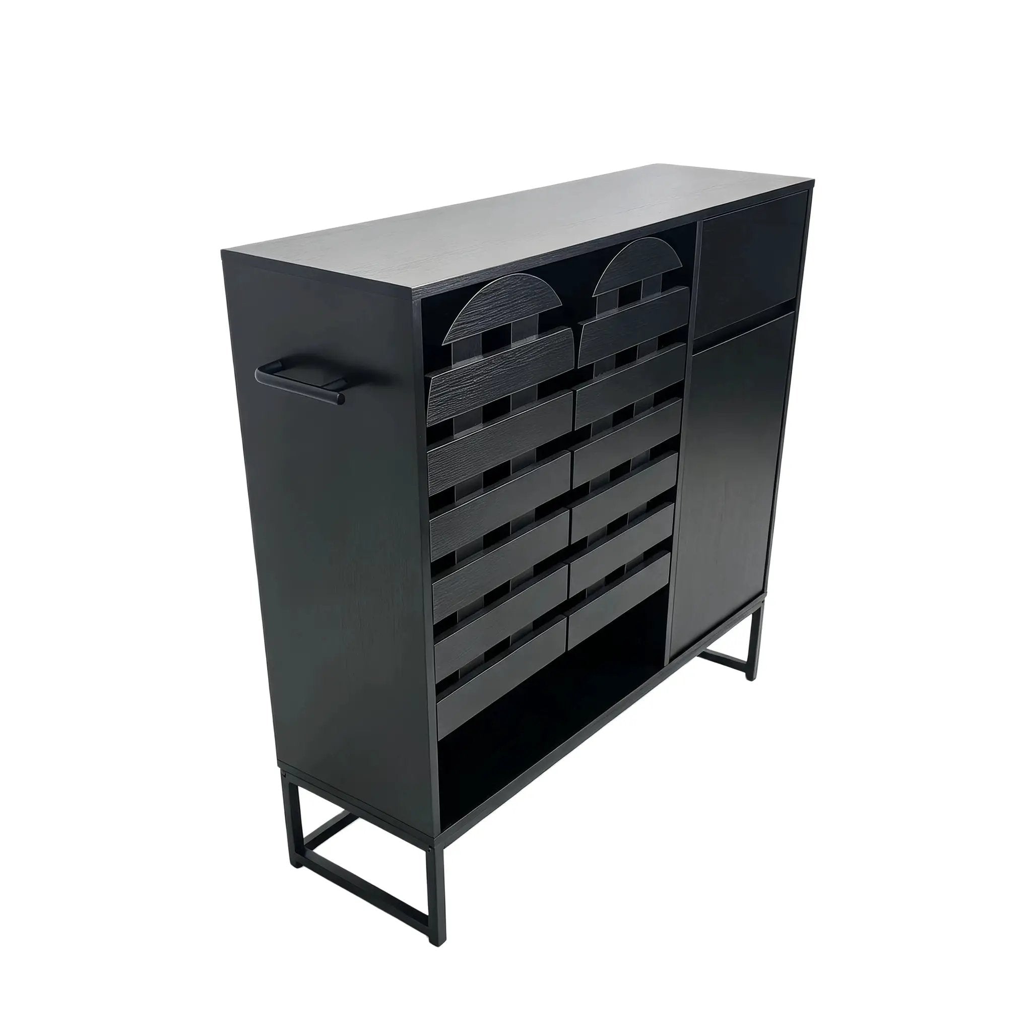 Buffet Cabinet with Storage and Woven Doors by HouseOfZazla