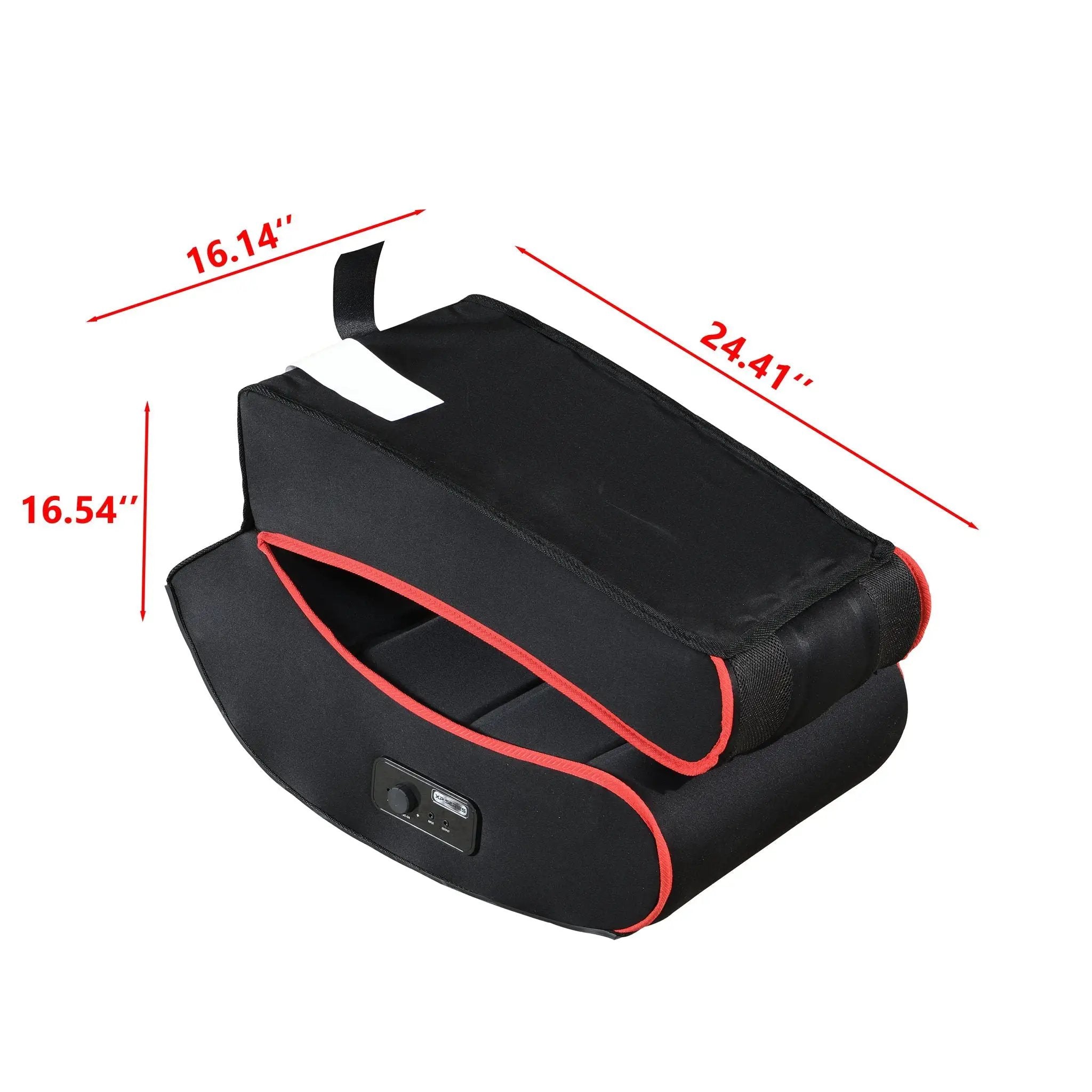 Foldable Gaming Chair With Onboard Speakers, Bluetooth Connection - Black / Red by HouseOfZazla