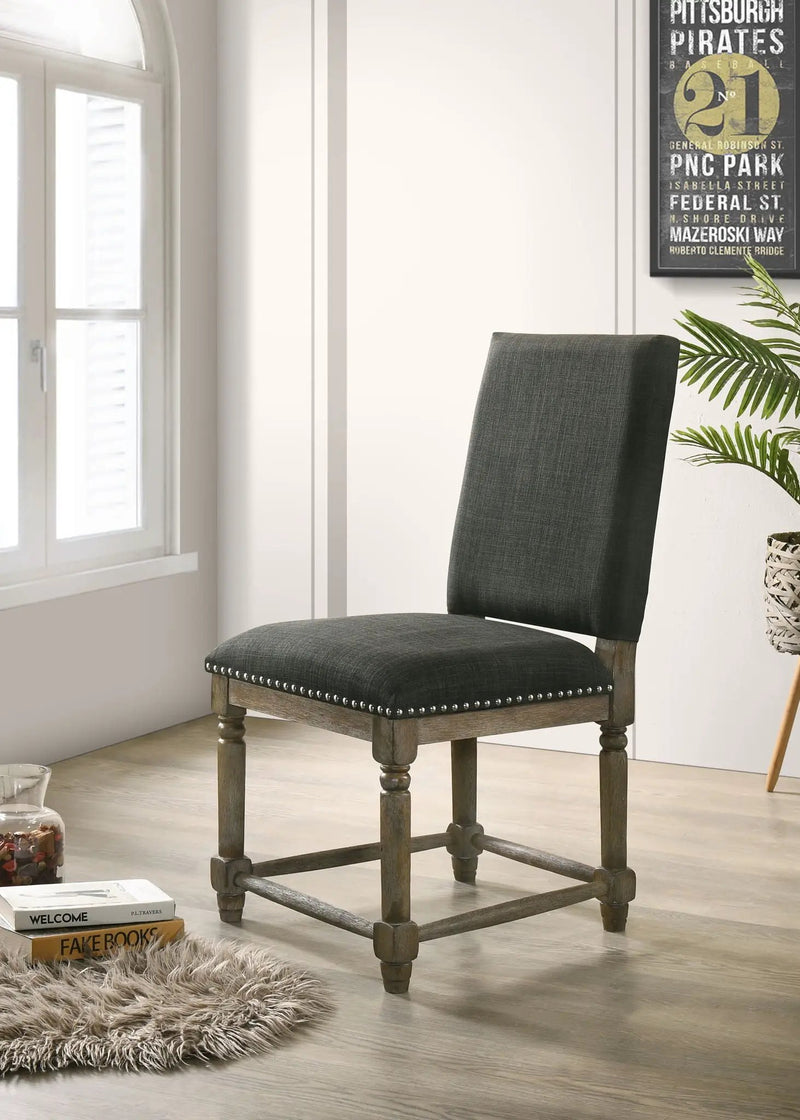 Everton - Fabric Chair With Nailhead Trim by HouseOfZazla