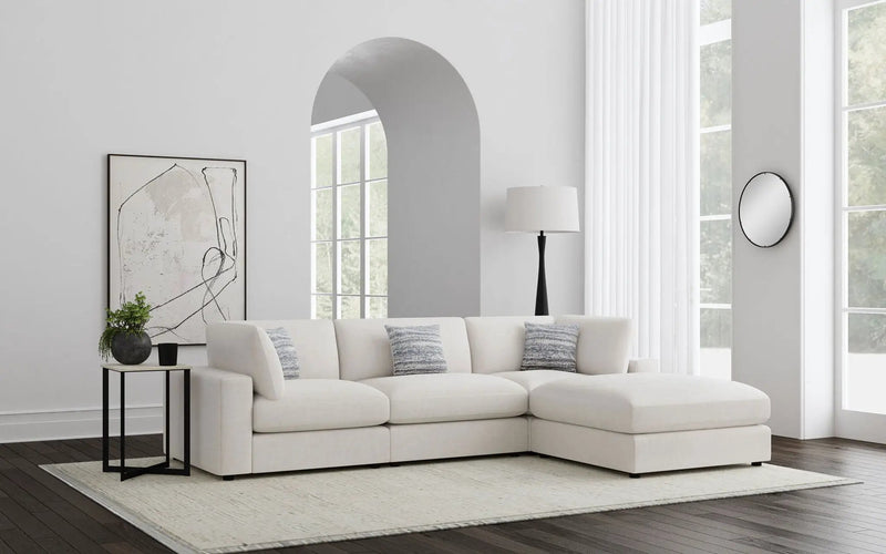 Serene 4-piece Upholstered Modular Sectional Sofa Beige by Unique Piece Furniture