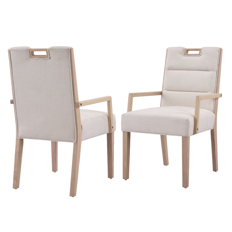 Upholstered Dining Chairs with Armrests by HouseOfZazla
