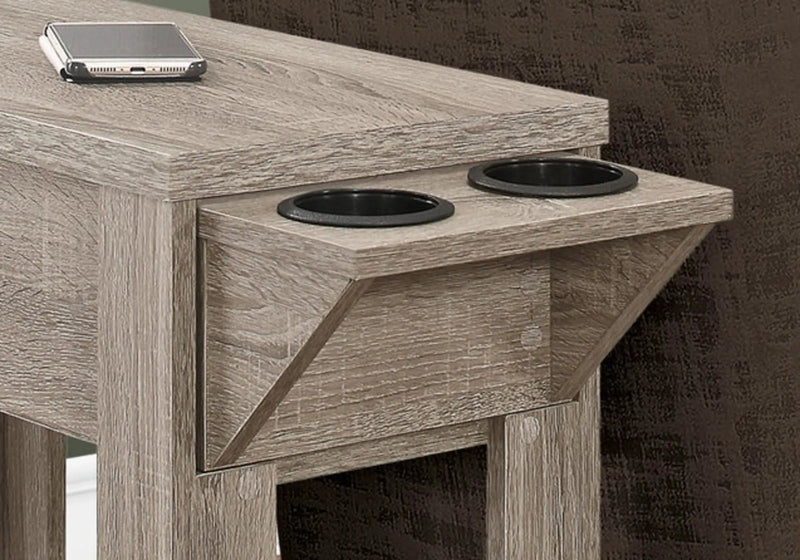 Accent Side Table with Storage and Built-In Lamp by HouseOfZazla