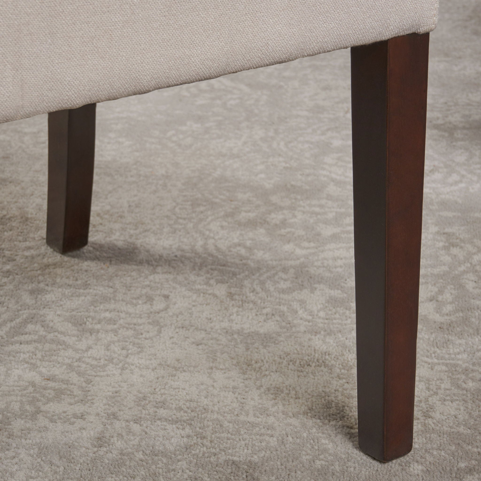 Modern Wingback Dining Chair (Set of 2) With Upholstered - Ivory by HouseOfZazla