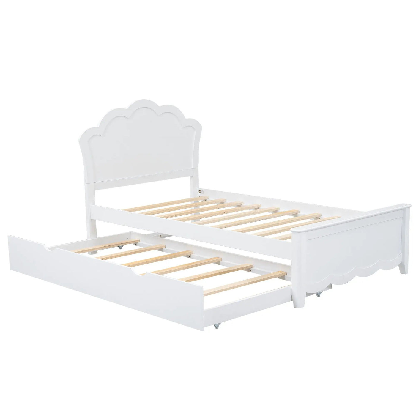 Platform Bed With Headboard And Trundle by HouseOfZazla