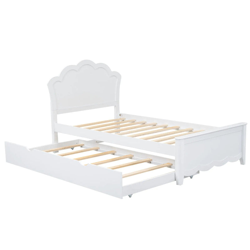Platform Bed With Headboard And Trundle